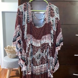 free people printed boho dress